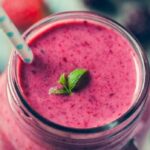 licuado de frutos rojos