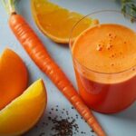 licuado de naranja y zanahoria